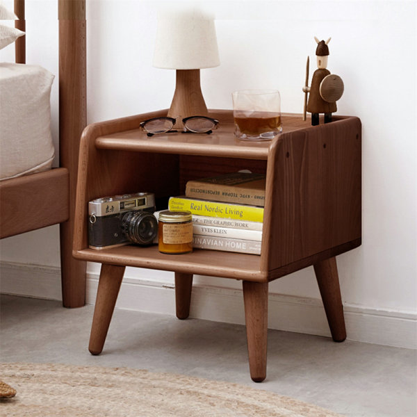 Millwood Pines Allenwood Solid Wood Nightstand | Wayfair
